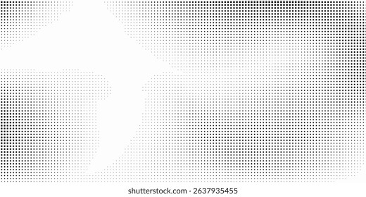 Modern dotted halftone gradient texture. Vanishing polka dot background. Repeating dots gradation illustration