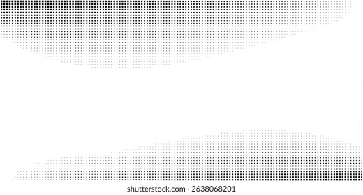 Modern dotted halftone gradient texture. Vanishing polka dot background. Repeating dots background