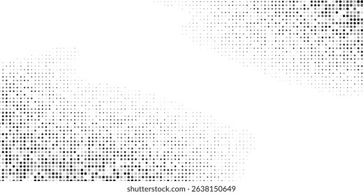 Modern dotted halftone gradient texture. Vanishing polka dot background art modern