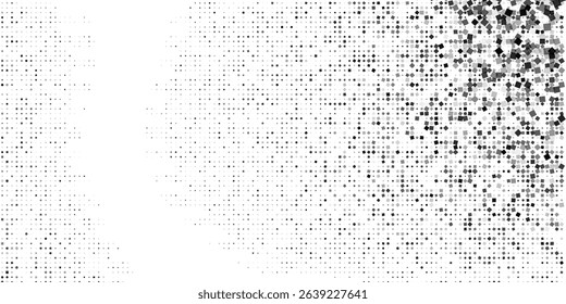 Modern dotted halftone gradient texture. Vanishing polka dot background. Repeating dots gradation design modern