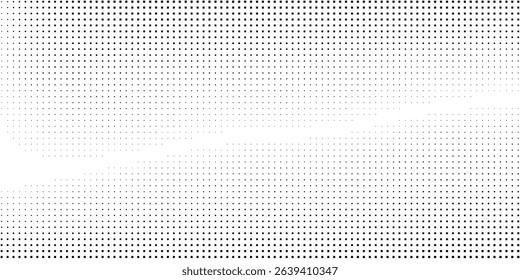 Modern dotted halftone gradient texture. Vanishing polka dot background art