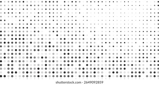 Moderna textura de gradiente de meio-tom pontilhado. Sumário da arte de fundo do ponto da polca de fuga
