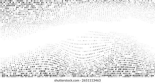 Modern dotted halftone gradient texture. Vanishing polka dot simple art