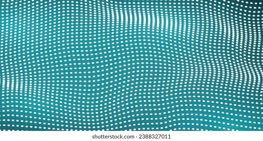 modern Dotted halftone waves. Abstract liquid shapes, wave effect dotted gradient texture waves isolated vector symbols set. Halftone graphic dots waves. Wave dotted halftone, creative shape abstract