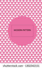 Modern Dotted Pattern Design with Pink Background