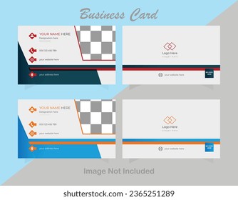 Modern Double-sided creative business card and Clean template.