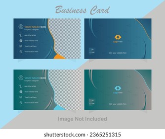 Modern Double-sided creative business card and Clean template.