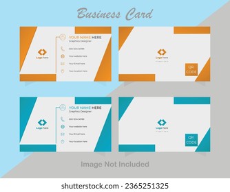 Modern Double-sided creative business card and Clean template.