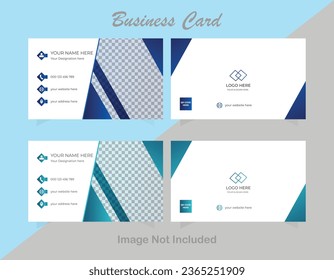 Modern Double-sided creative business card and Clean template.
