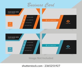Modern Double-sided creative business card and Clean template.
