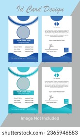 Modern Double-sided creative Id card and Clean template.
