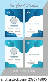 Modern Double-sided creative Id card and Clean template.

