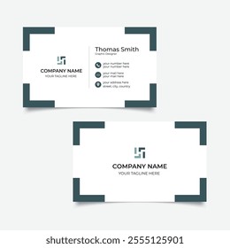 Modern Double-sided, Creative, Simple, and Business Card Design Layout Templates.