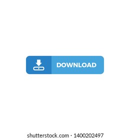 Modern Download Button Icon For All storage business technology company with luxury high end look
