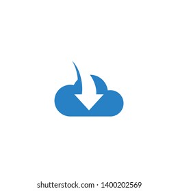 Modern Download Button Icon For All storage business technology company with luxury high end look
