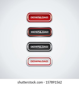 Botões modernos de download