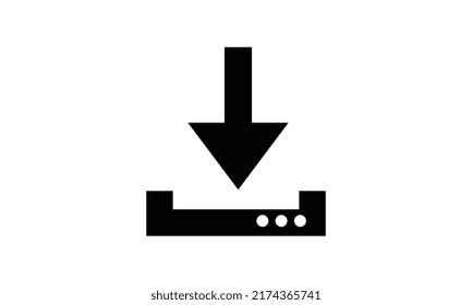  Modern download icon. Flat Download app illustration. symbol download  vector