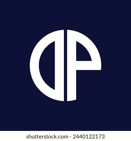 modern dp circle logo design