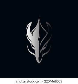 Modern dragon head logo illustration design for your company or business