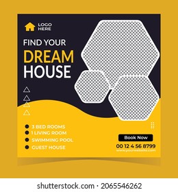 Modern dream home Social post  
