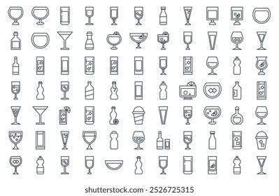 modern drink icon pack. perfect for minimalist ui designs featuring vector drink, drink, bowl, and more icons.
