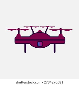 Modernes Drone-Vorderansicht-Symbol