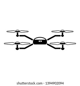 Modern drone icon. Simple illustration of modern drone vector icon for web design isolated on white background