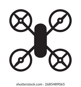 Modern Drone Symbol for Technology Concepts