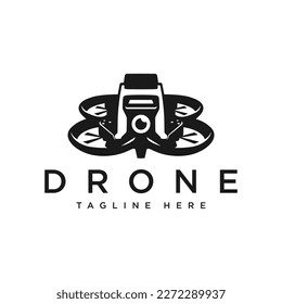 modern drone vector illustration logo design