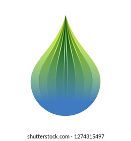 modern drop water icon vector
