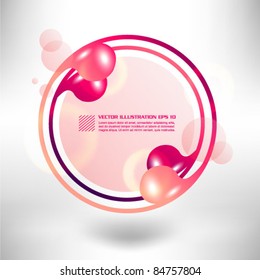 modern droplet circle frame design