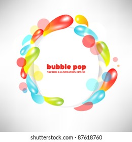 modern droplet circle frame design