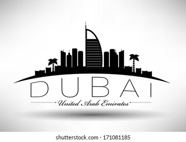 Modern Dubai City Skyline Design