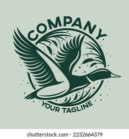 
Modern duck and hunting logo