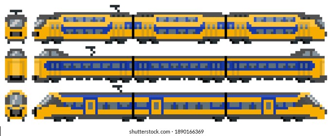 Modern Dutch intercity pixel train set