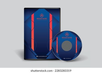 Plantilla moderna de diseño de portada de DVD
