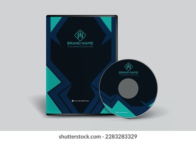 Modern DVD cover template design
