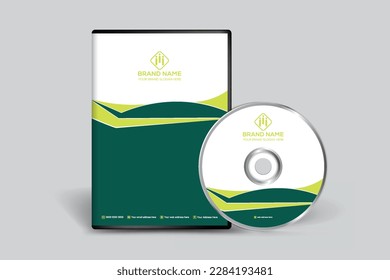 Modern DVD cover template design
