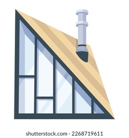 Diseño vectorial plano de vivienda moderna 