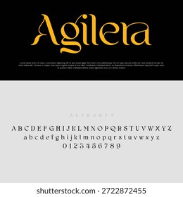 Moderna y dinámica Ilustración vectorial Agilera que muestra un concepto de marca elegante y ágil.