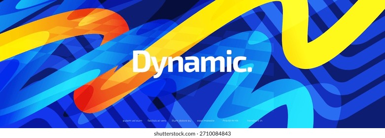 Fondo moderno y dinámico con líneas degradadas azules y anaranjadas, y efecto de onda en concepto energético. para negocios, Corporativas, instituciones, fiestas, seminarios, publicidad o fondo de promoción