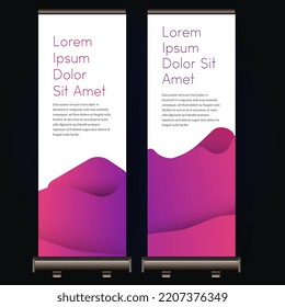 moderne dynamische Banner-Design-Vorlage Farbverlauf violetter Unterschied bunter Vektorgrafik