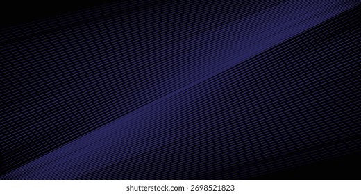 Estilo de línea de patrón de metal de fondo azul dinámico moderno. Diseño de líneas azules. Diseño moderno