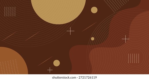 Moderno diseño de fondo con textura marrón dinámico en estilo 3D con color oscuro. Vector EPS10