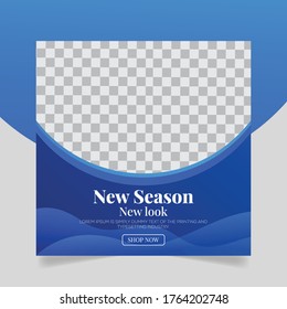 modern dynamic clean simple post template or square banner