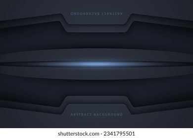 modern dynamic dark abstract background with realistic glow