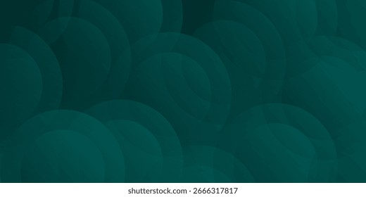 moderno dinâmico verde escuro forma círculo sombra e luz dimensão fundo. eps10 vetor