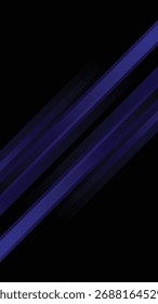 Modern dynamic design with electric indigo light streaks on black background for sleek presentations