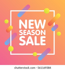 Modern dynamic design style Super sale banner. Special offer and discounts. Flat design banner, poster, flyer template. Vector illustration