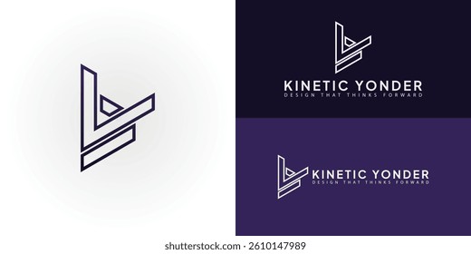 The modern and dynamic emblem, featuring the stylized initials KY, embodies the innovative spirit of a design and creative agency. The interconnected geometric lines create an abstract mark.